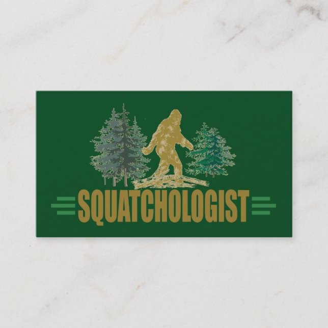 SASQUATCH - Lusch Squatch Hunting Visitkort (Framsida)