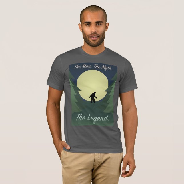Sasquatch "manen mythen skjorta för legenden" t shirt (Hel framsida)