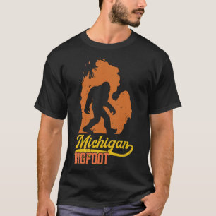 Sasquatch Michigan Bigfoot Vintage MI Bigfoot Rese T Shirt