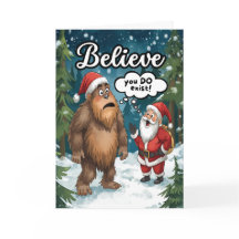 Sasquatch möter Tomte Believe jul