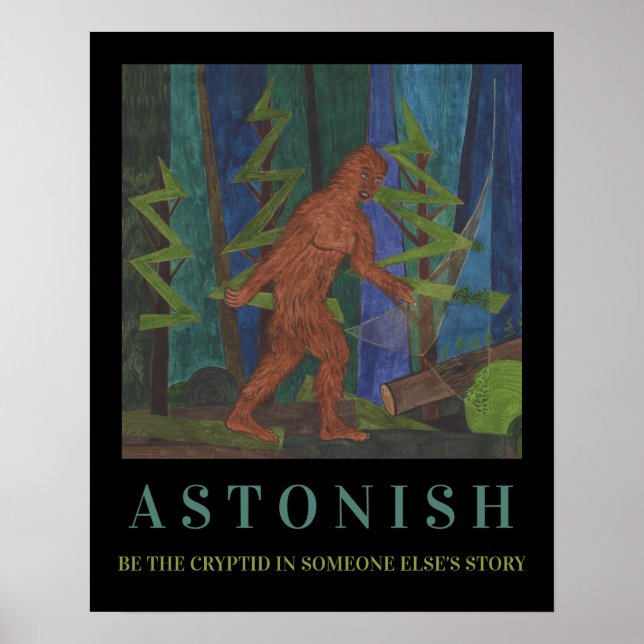 Sasquatch Motivational Poster (Framsidan)
