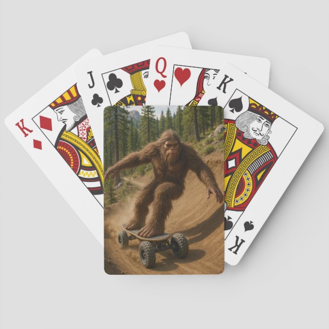 Sasquatch Mountainboard Adventure Playing Cards Casinokort (Baksidan)