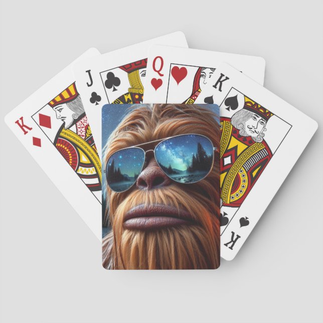 Sasquatch och stjärnor casinokort (Baksidan)