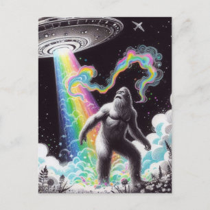 Sasquatch och UFO Vykort