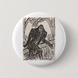 Sasquatch på en rulle knapp