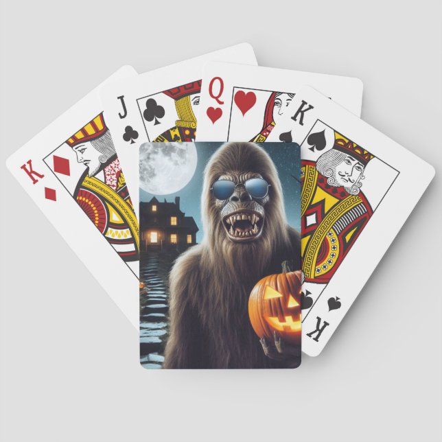Sasquatch på Halloween Casinokort (Baksidan)