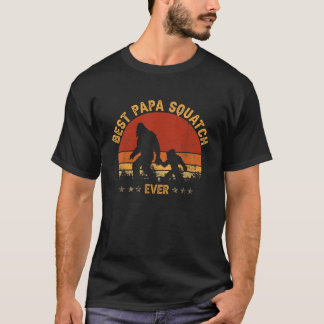 Sasquatch Pappa Best Pappa Squatch någonsin Bigfoo T Shirt