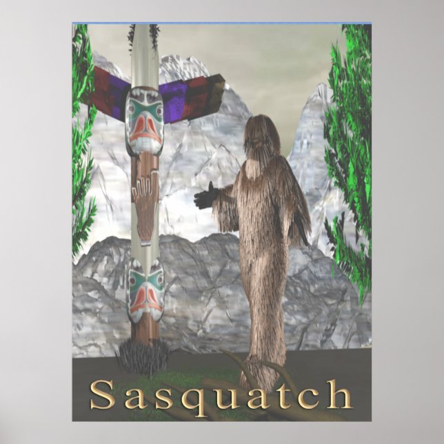 Sasquatch-poster Poster (Framsidan)