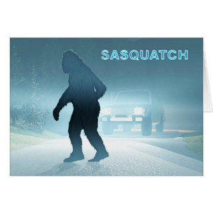 Sasquatch-räknare Hälsningskort