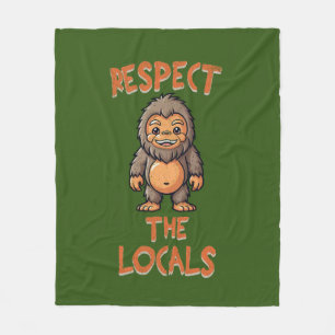 Sasquatch Respect T-shirt, Bigfoot, Pacific NW Fleecefilt