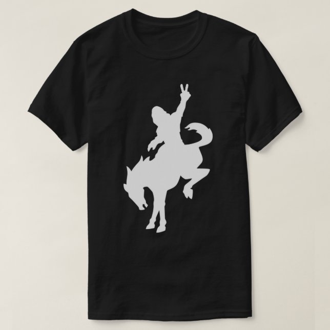 Sasquatch ridning Bronco T-Shirt (Design framsida)