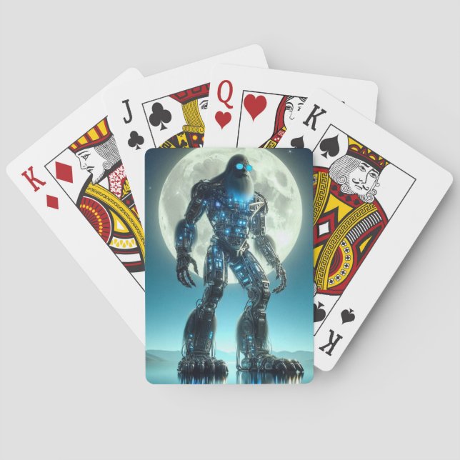 Sasquatch Robot Casinokort (Baksidan)