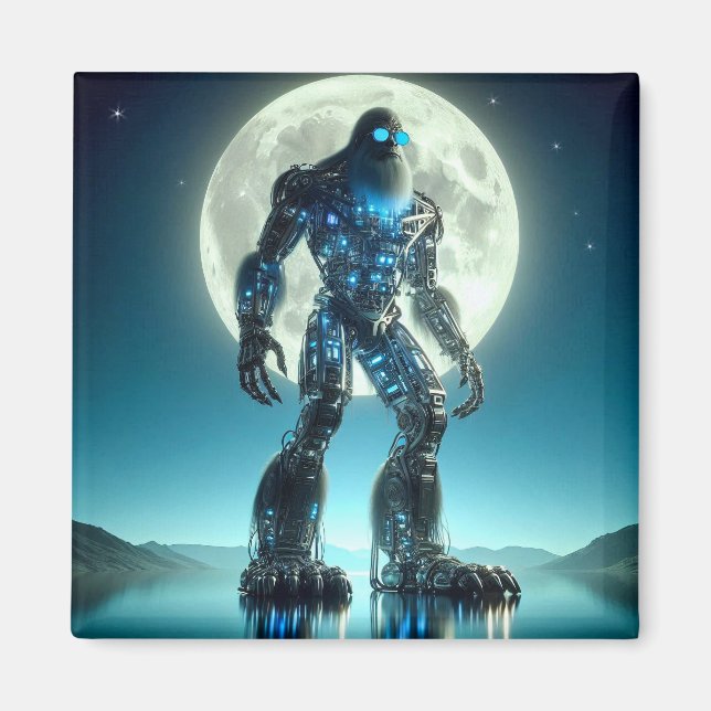 Sasquatch Robot Magnet (Framsidan)