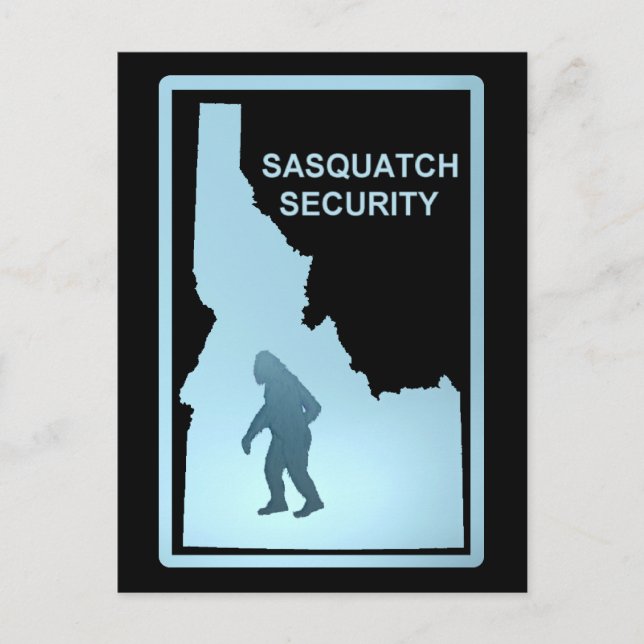 Sasquatch Säkerhet - Idaho Vykort (Framsida)