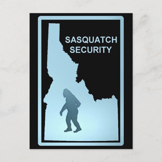 Sasquatch Säkerhet Vykort (Framsida)