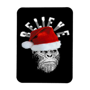 Sasquatch Santa "Tro" Premium-julmagnet Magnet