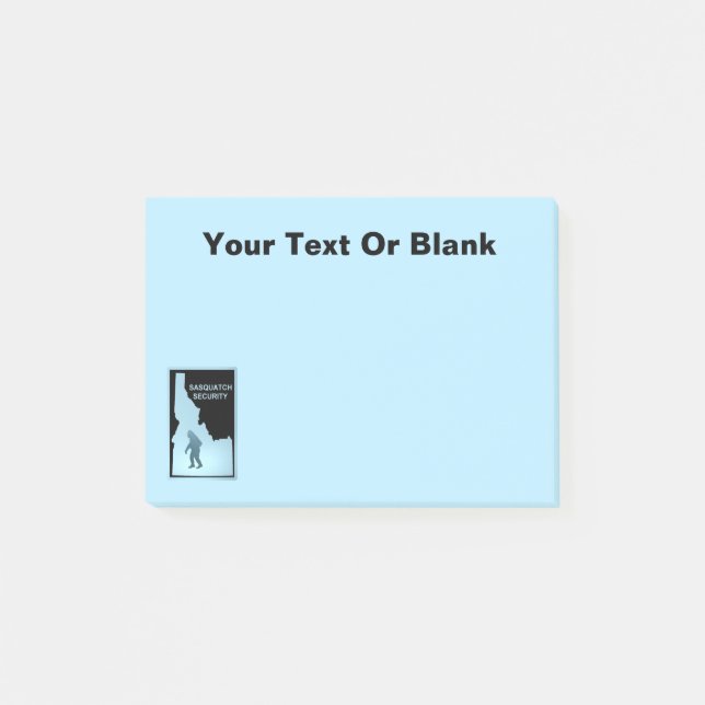 Sasquatch Security - Idaho Post-it Block (Framsida)