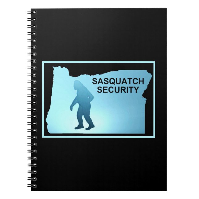 Sasquatch Security - Oregon Anteckningsbok Med Spiral (Framsidan)