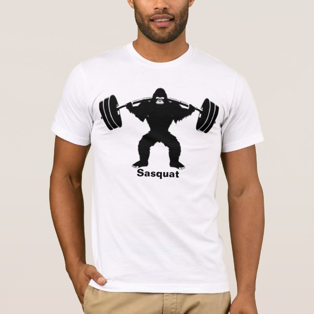 Sasquatch Shirt, Funny Bigfoot Graphic Sasquat T Shirt (Framsida)