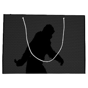 Sasquatch Silhouette på kolfibertryck