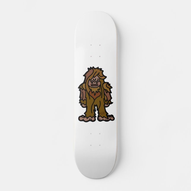 sasquatch skatin'. skateboard bräda 20,5 cm (Framsida)