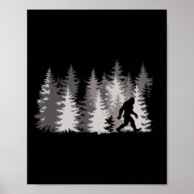 Sasquatch Skogslegend Natur  Poster (Framsidan)