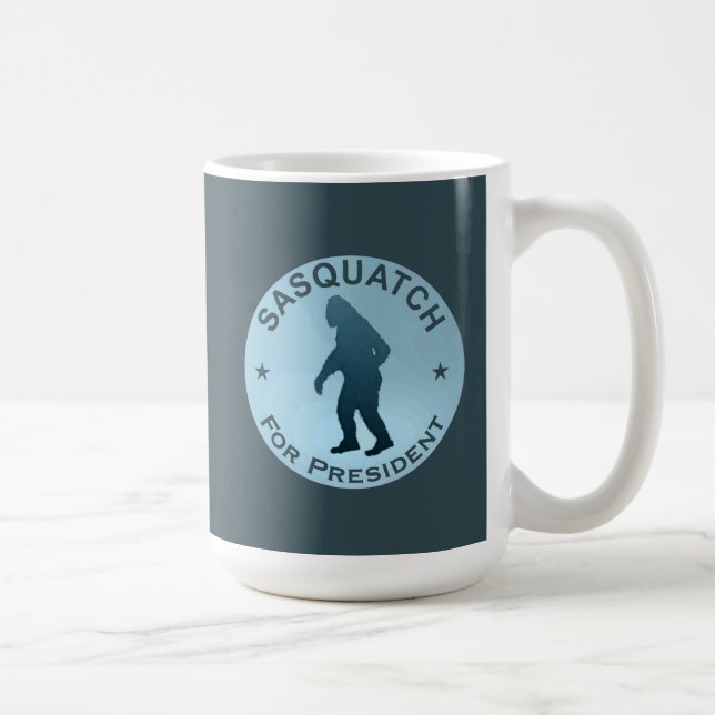 Sasquatch som president kaffemugg (Höger)