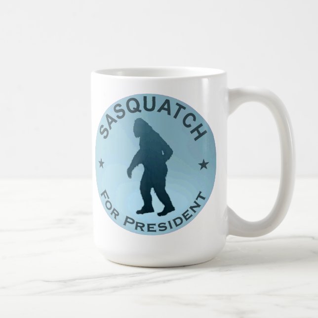 Sasquatch som president kaffemugg (Höger)