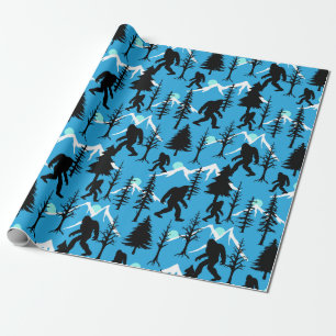 Sasquatch Squatchin i Skogen Bigfoot Party Presentpapper