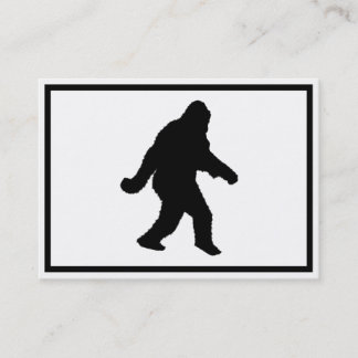 Sasquatch Squatchin' Silhouette Visitkort