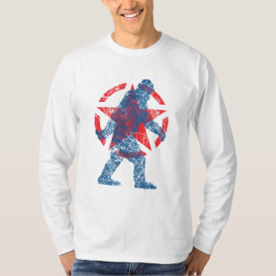 Sasquatch Stencil Vintage Stil Tee