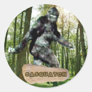 Sasquatch Sticker Runt Klistermärke
