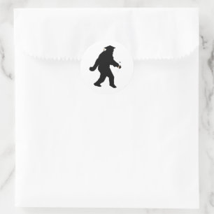 Sasquatch Studenten Runt Klistermärke