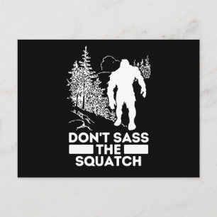 Sasquatch suger inte på kvadraten vykort