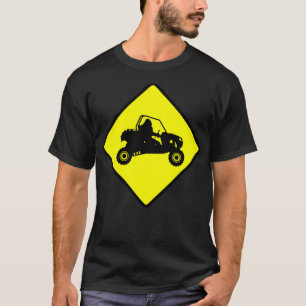 Sasquatch SXS Crossing Bigfoot Driving UTV Road Si T Shirt