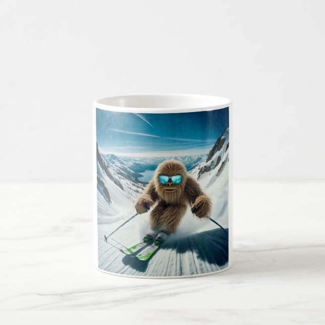 Sasquatch the Skier Kaffemugg (Center)