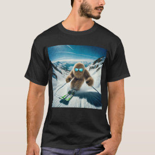 Sasquatch the Skier T Shirt