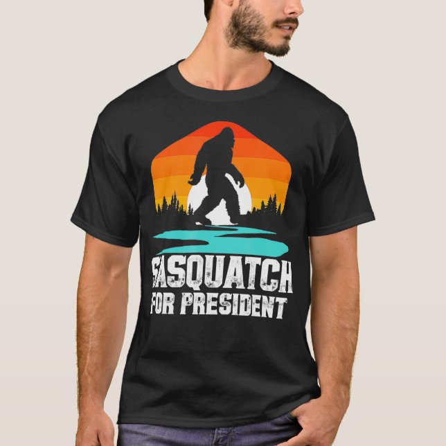 Sasquatch till president Funny 2020 T Shirt (Framsida)
