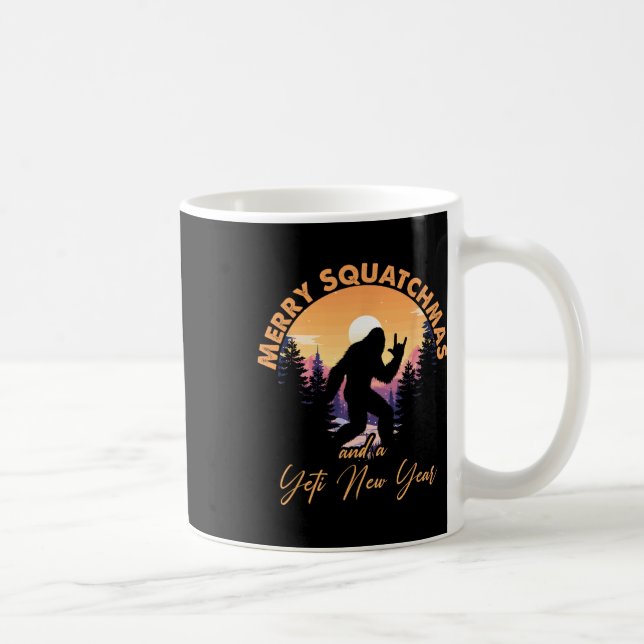 Sasquatch Tomte Yeti God Jul Squatchmas Bigfoot Ju Kaffemugg (Höger)