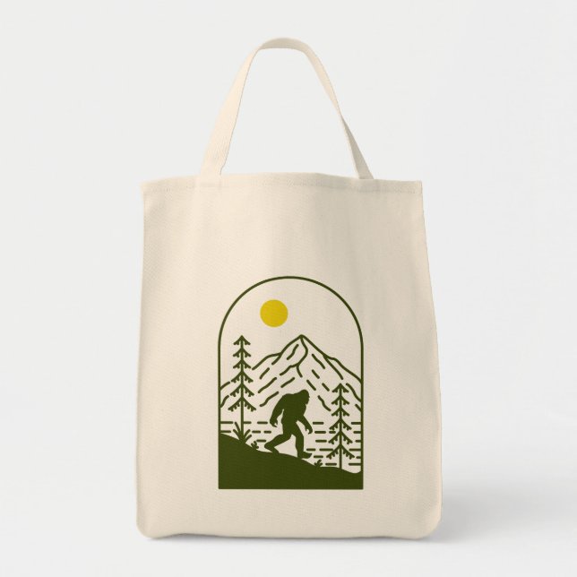 Sasquatch Tote Bag Tygkasse (Framsidan)