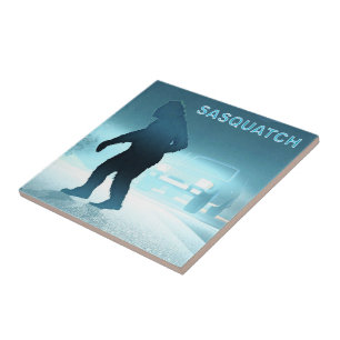 Sasquatch-uppräkningsplatta Kakelplatta