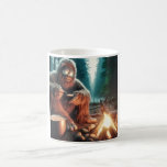Sasquatch vid Campfire Kaffemugg<br><div class="desc">I de djupa skogarna i nordvästra Stilla havet,  sitta fredligt genom en campfire,  kokar Sasquatch bakade bönor till middag.</div>
