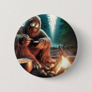 Sasquatch vid Campfire Knapp