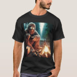 Sasquatch vid Campfire T Shirt<br><div class="desc">I de djupa skogarna i nordvästra Stilla havet,  sitta fredligt genom en campfire,  kokar Sasquatch bakade bönor till middag.</div>