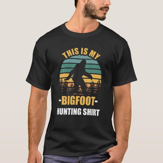 Sasquatch Yeti - det här är min Bigfoot-jakt T Shirt (Framsida)