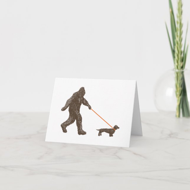 Sasquatchs bästa vän kort (Framsida)