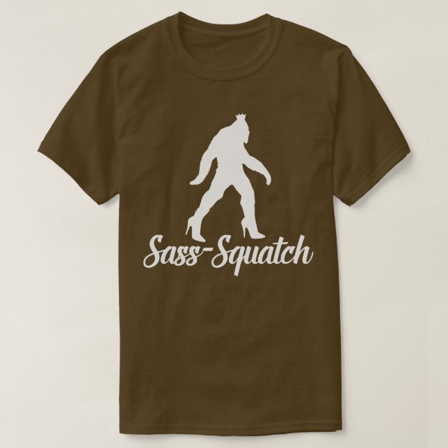 Sass Fyrkantig vit T Shirt (Design framsida)