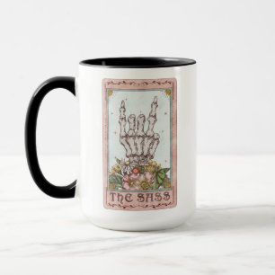 Sass Tarot Card Funny Tarot Sassy Skeleton Mugg
