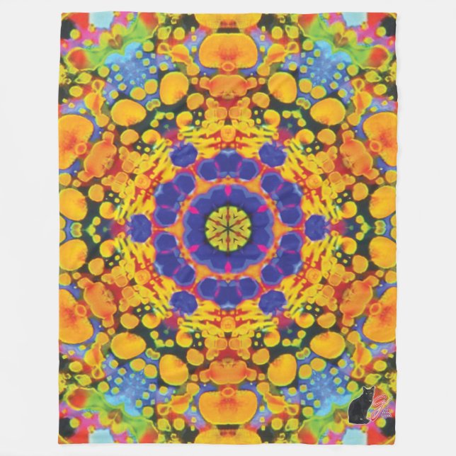 Sassafras Kaleidoscope Fleece Blanket (Framsidan)