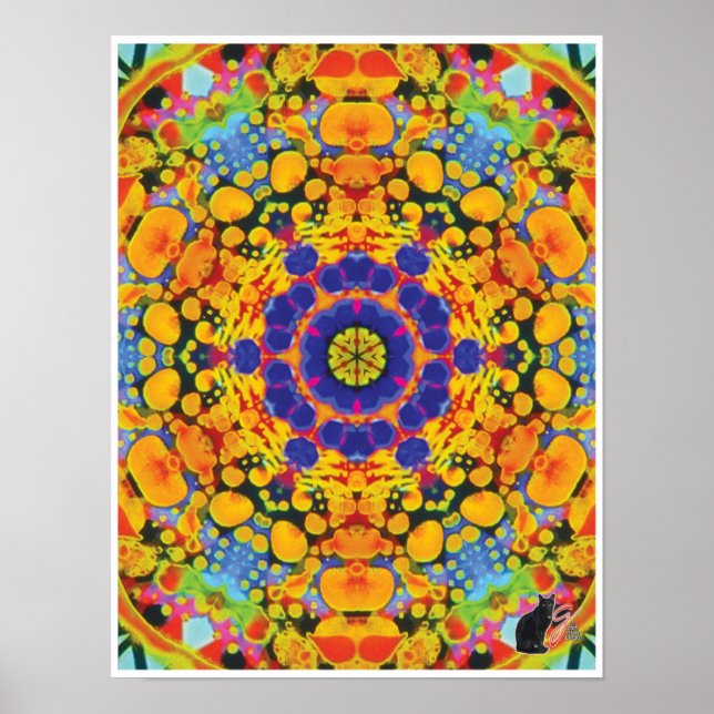 Sassafras Kinetic Collage Kaleidoscope Poster (Framsidan)
